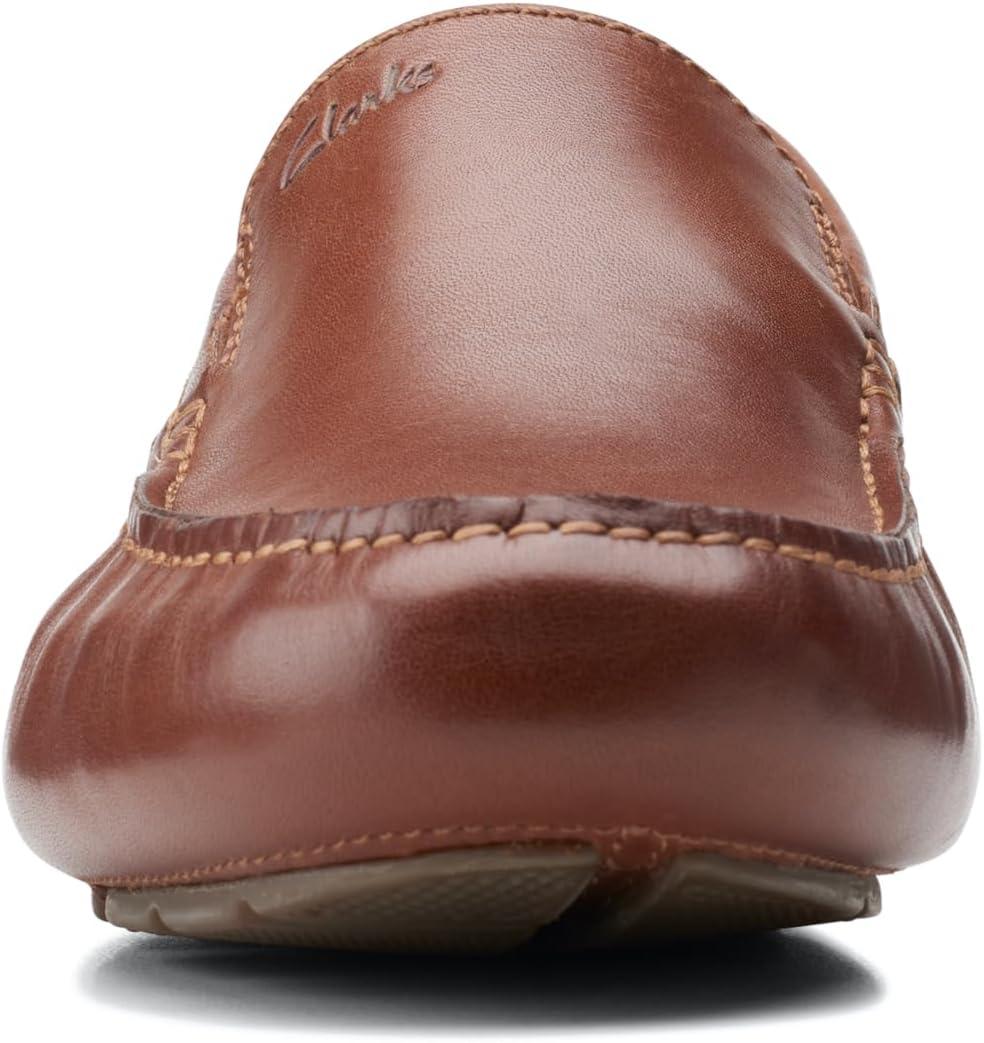 imageClarks Mens Markman PlainDriving Style LoaferDark Tan Leather