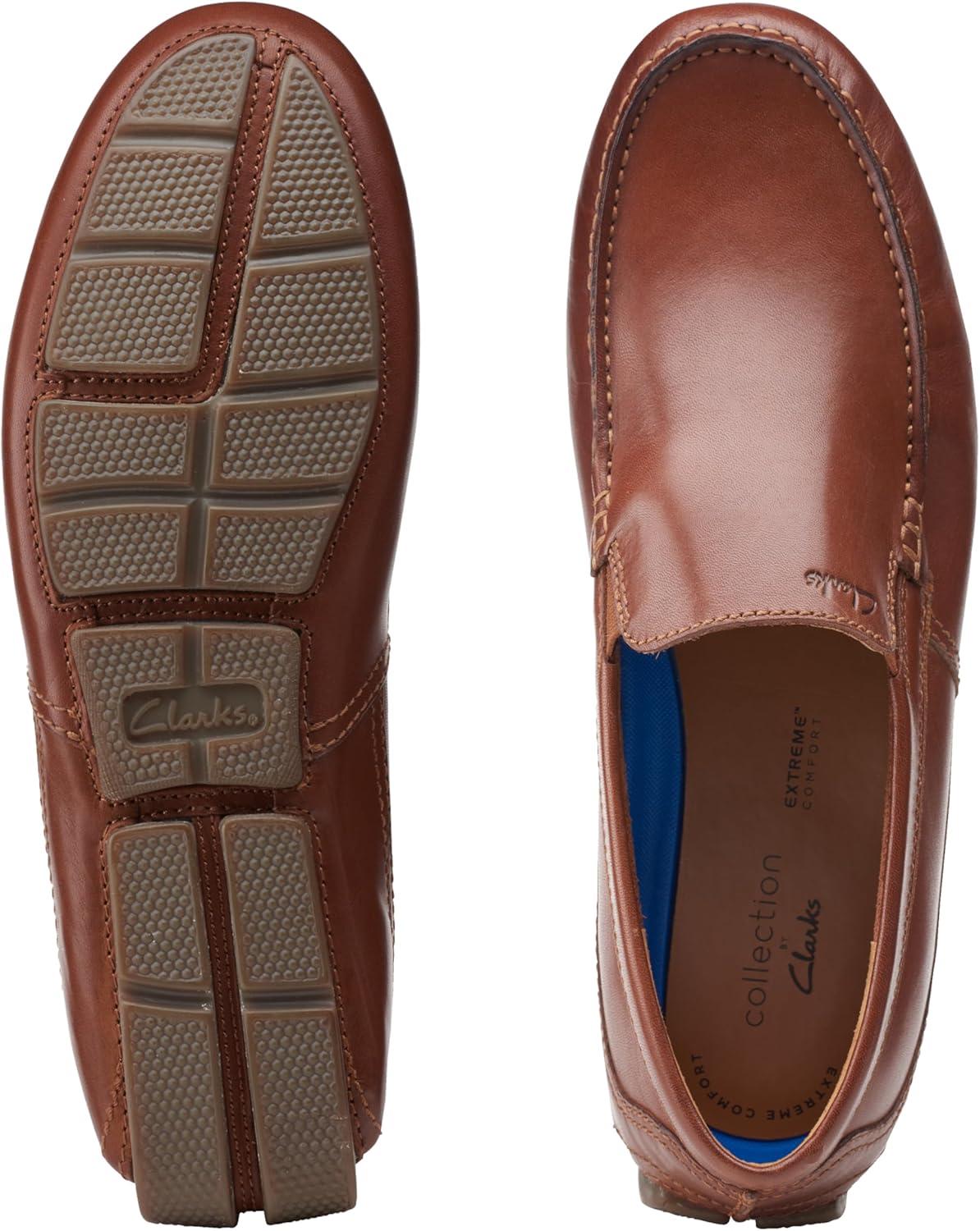 imageClarks Mens Markman PlainDriving Style LoaferDark Tan Leather
