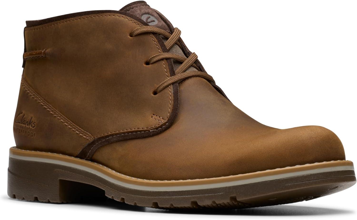 imageClarks Mens Morris Peak WaterproofBeeswax Leather
