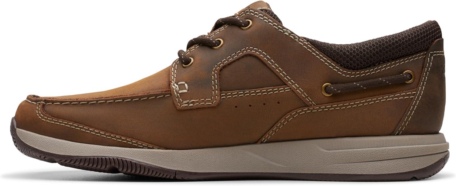 imageClarks Mens Sailview Lace LoafersBeeswax Leather