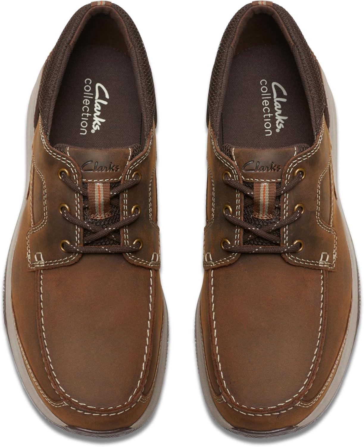 imageClarks Mens Sailview Lace LoafersBeeswax Leather