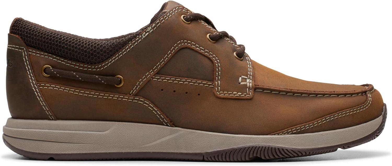 imageClarks Mens Sailview Lace LoafersBeeswax Leather