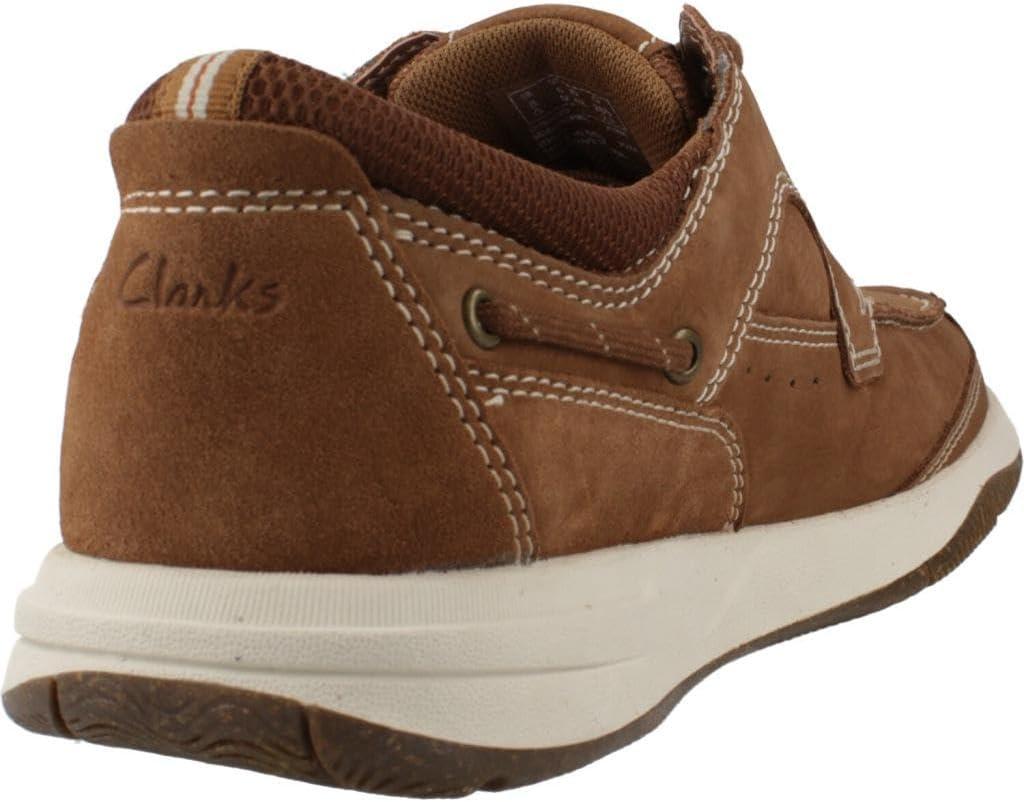 imageClarks Mens Sailview Lace LoafersLight Brown Nubuck