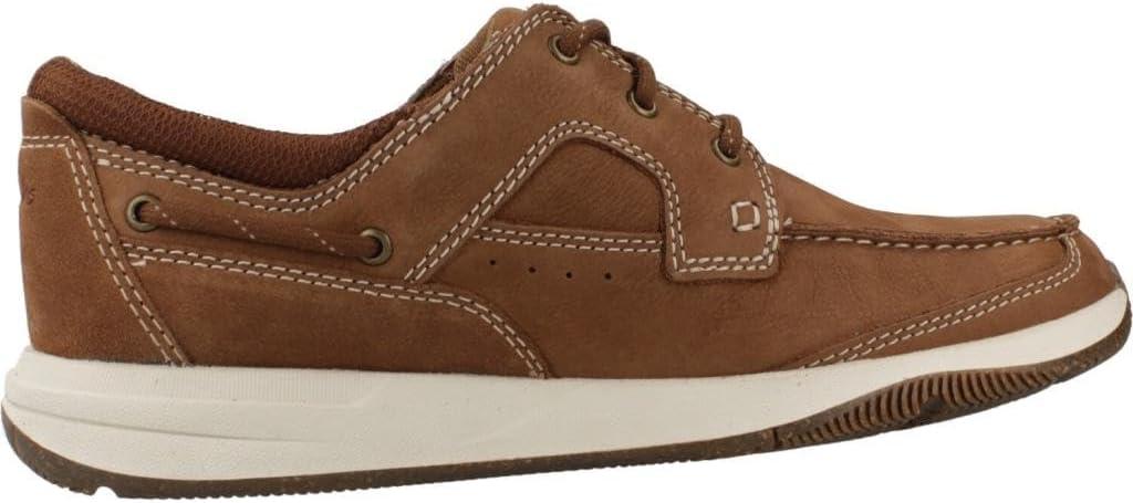 imageClarks Mens Sailview Lace LoafersLight Brown Nubuck