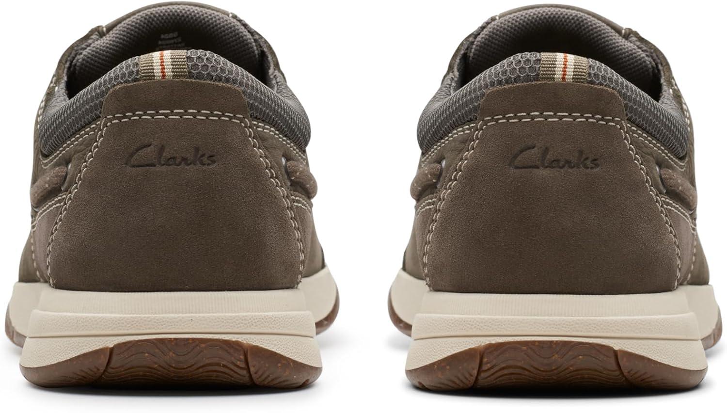 imageClarks Mens Sailview Lace LoafersTaupe Nubuck