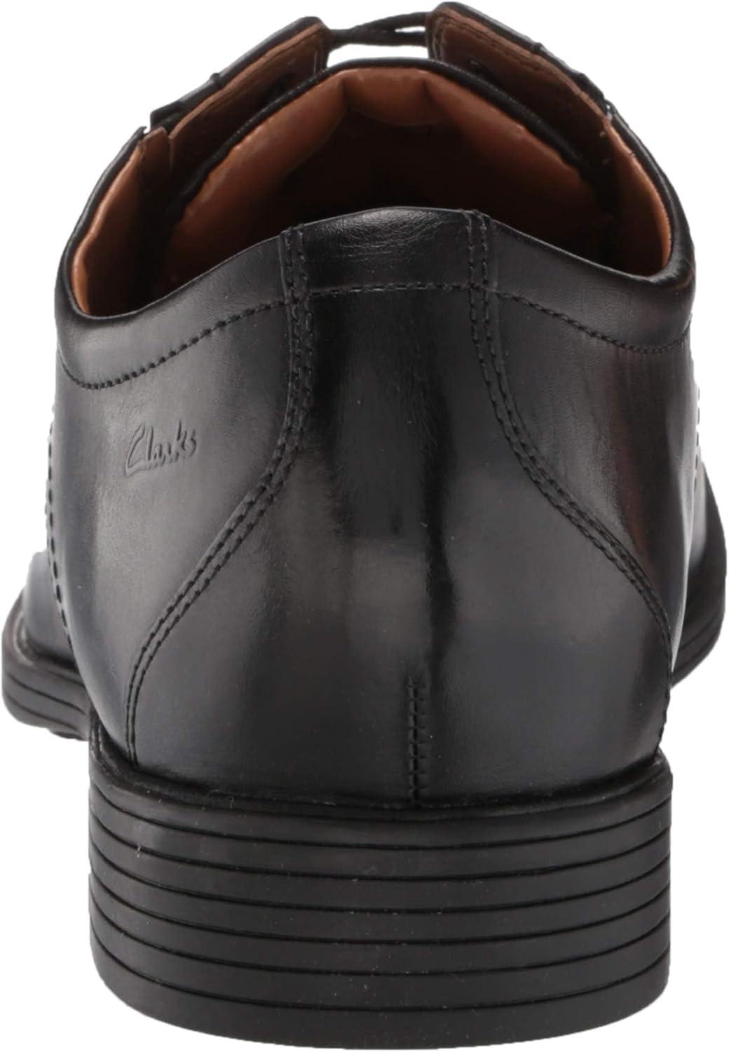 imageClarks Mens Whiddon Plain Toe OxfordBlack Leather