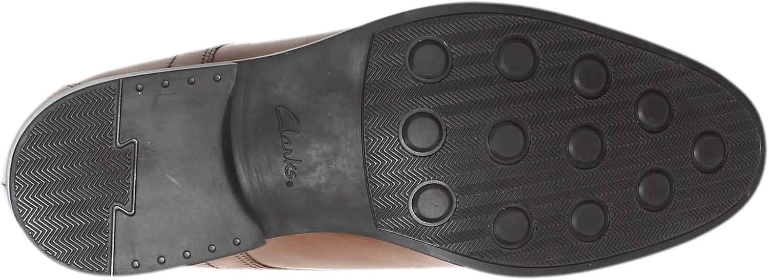 imageClarks Mens Whiddon Plain Toe OxfordDark Tan Leather
