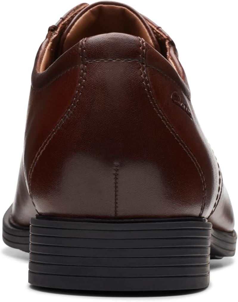 imageClarks Mens Whiddon Plain Toe OxfordMahogany Leather