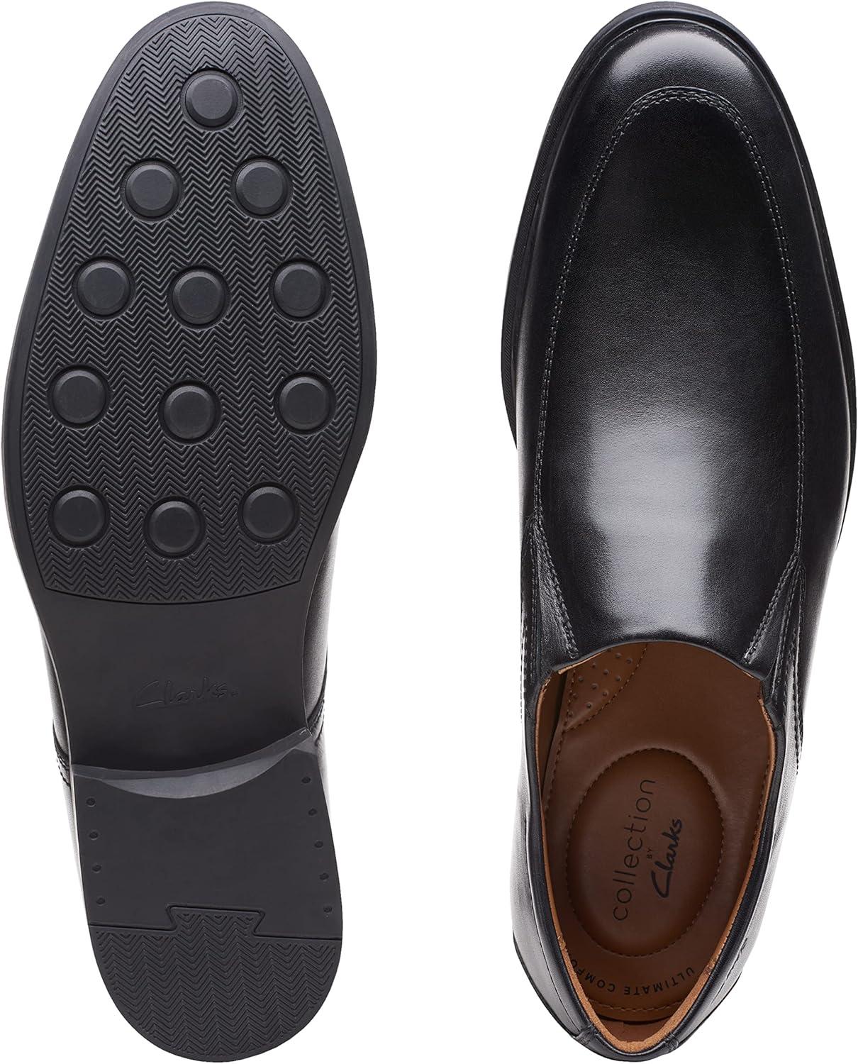 imageClarks Mens Whiddon Step LoaferBlack Leather