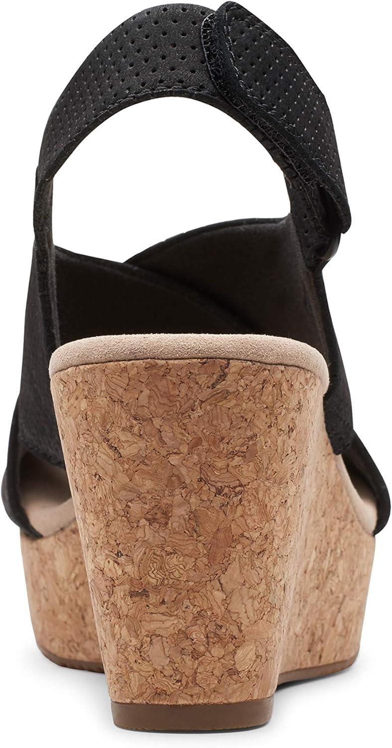 imageClarks Womens Annadel Eirwyn Wedge SandalBlack Black Sde Black Sde