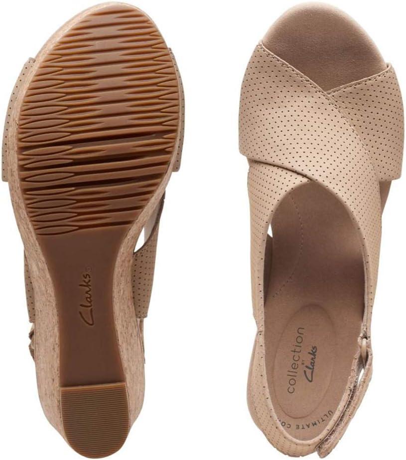 imageClarks Womens Annadel Eirwyn Wedge SandalSand Suede
