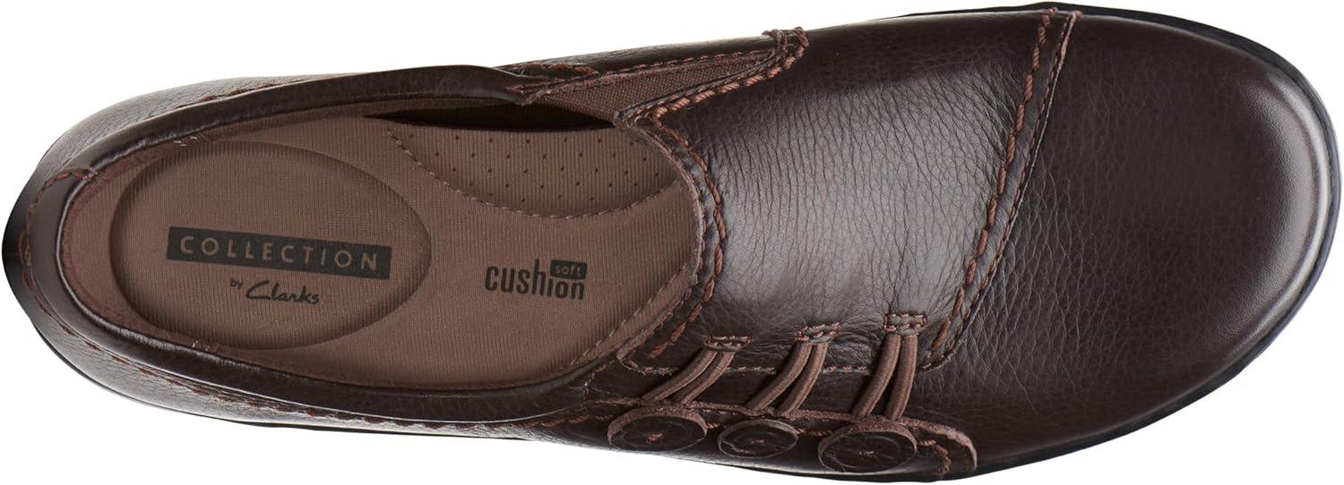 imageClarks Womens Ashland Effie SlipOn LoaferDark Brown Tumbled Leather