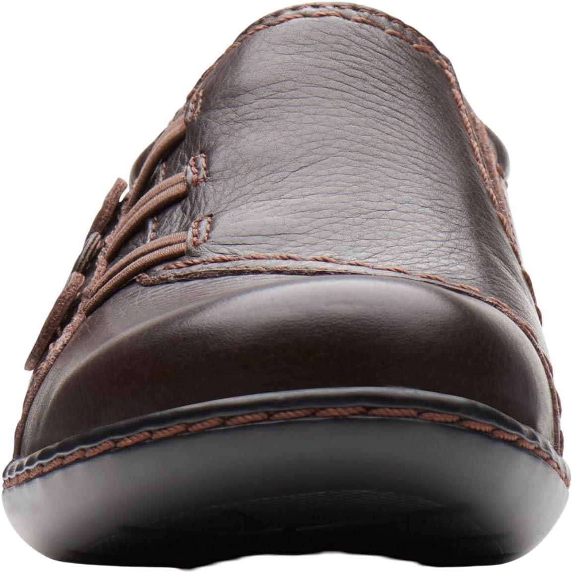 imageClarks Womens Ashland Effie SlipOn LoaferDark Brown Tumbled Leather