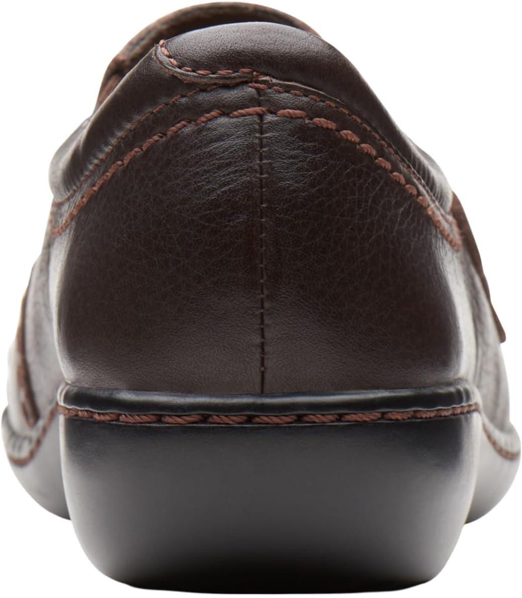 imageClarks Womens Ashland Effie SlipOn LoaferDark Brown Tumbled Leather