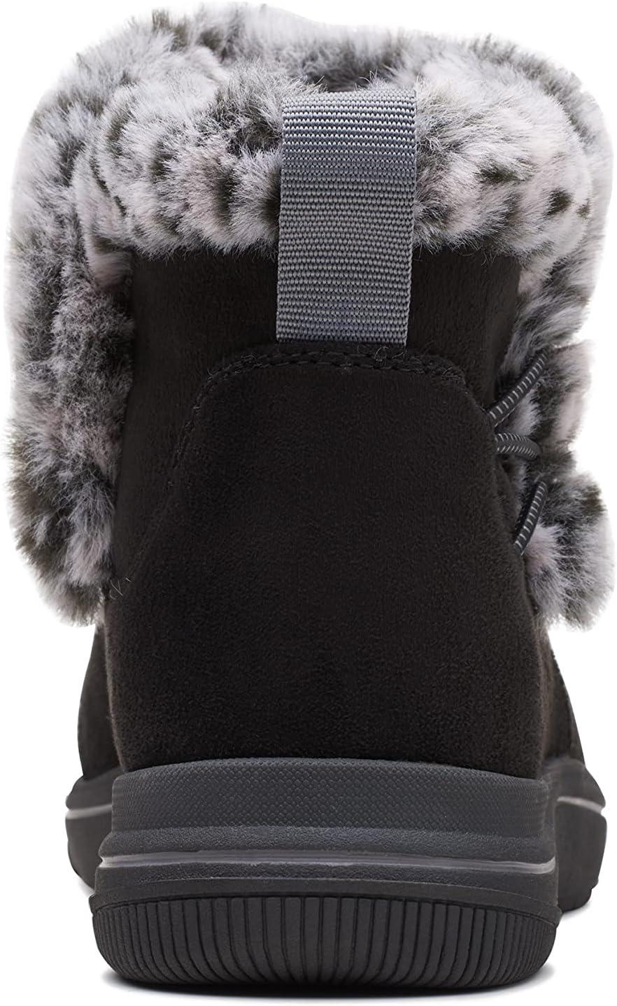 imageClarks Womens Breeze Fur Ankle BootsBlack