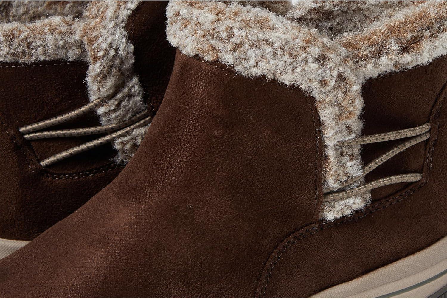 imageClarks Womens Breeze Fur Ankle BootsDark Brown