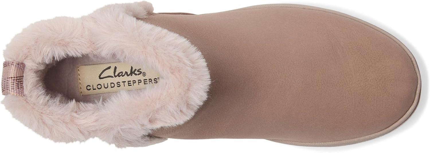 imageClarks Womens Breeze Fur Ankle BootsMauve Combi