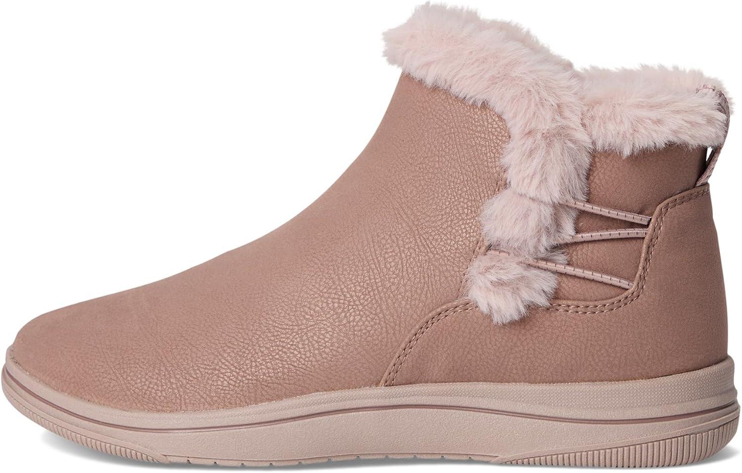imageClarks Womens Breeze Fur Ankle BootsMauve Combi