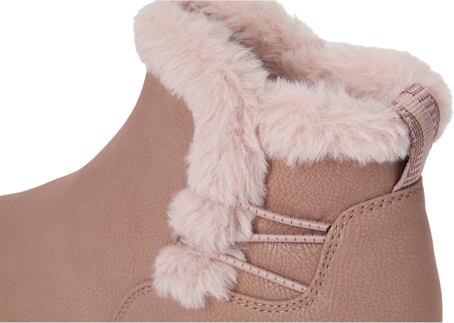 imageClarks Womens Breeze Fur Ankle BootsMauve Combi