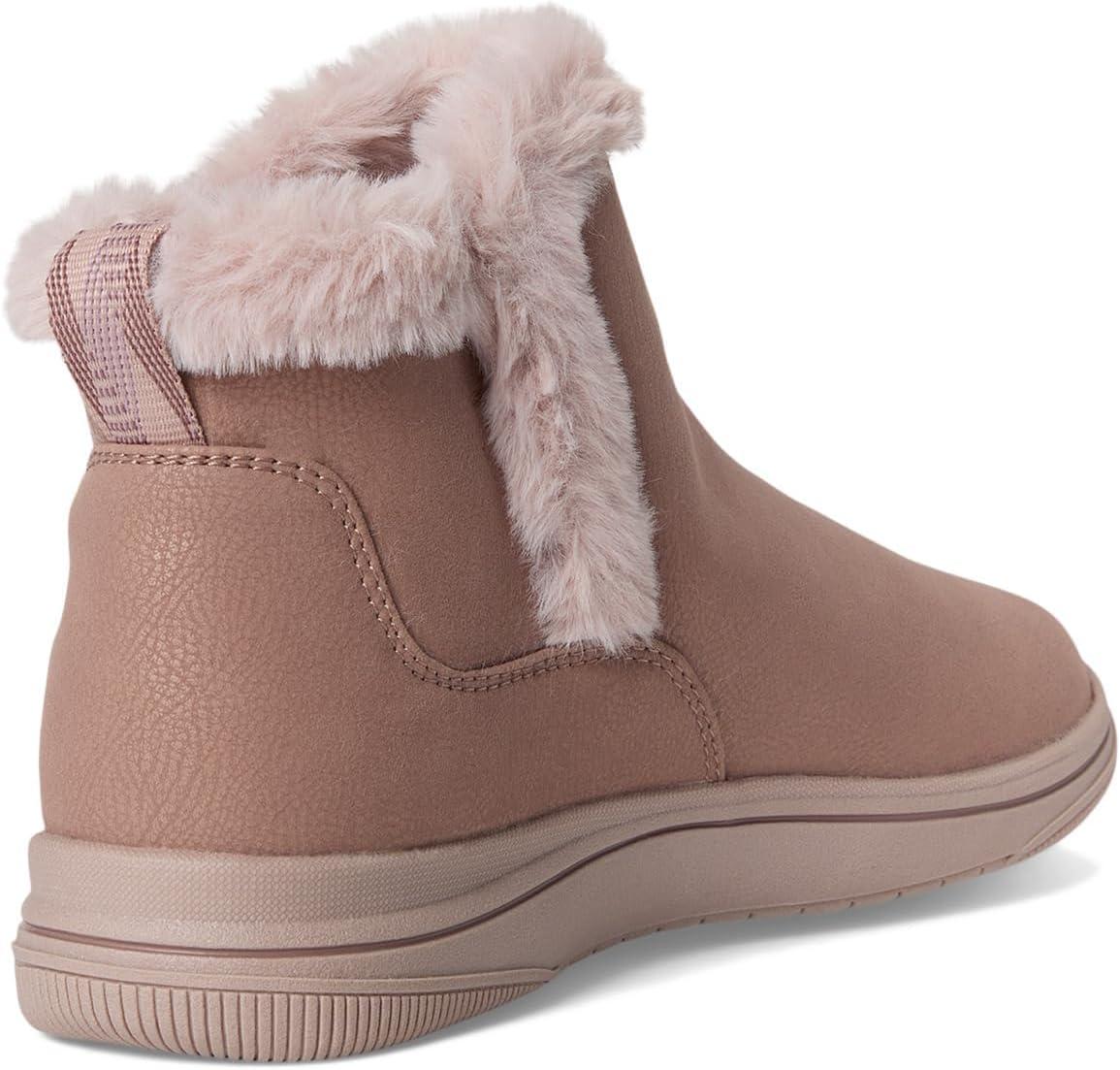 imageClarks Womens Breeze Fur Ankle BootsMauve Combi