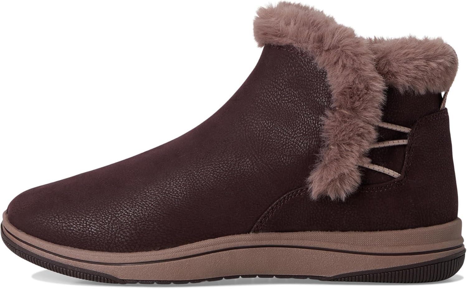 imageClarks Womens Breeze Fur Ankle BootsMerlot