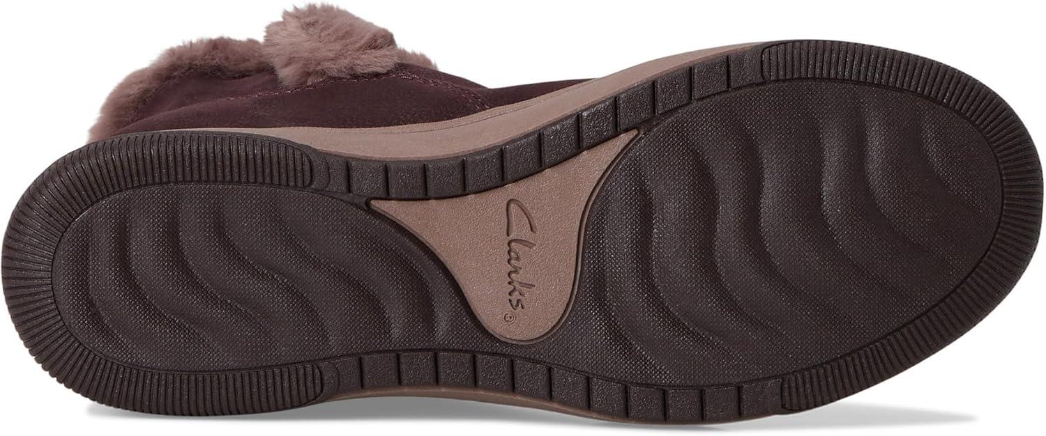 imageClarks Womens Breeze Fur Ankle BootsMerlot