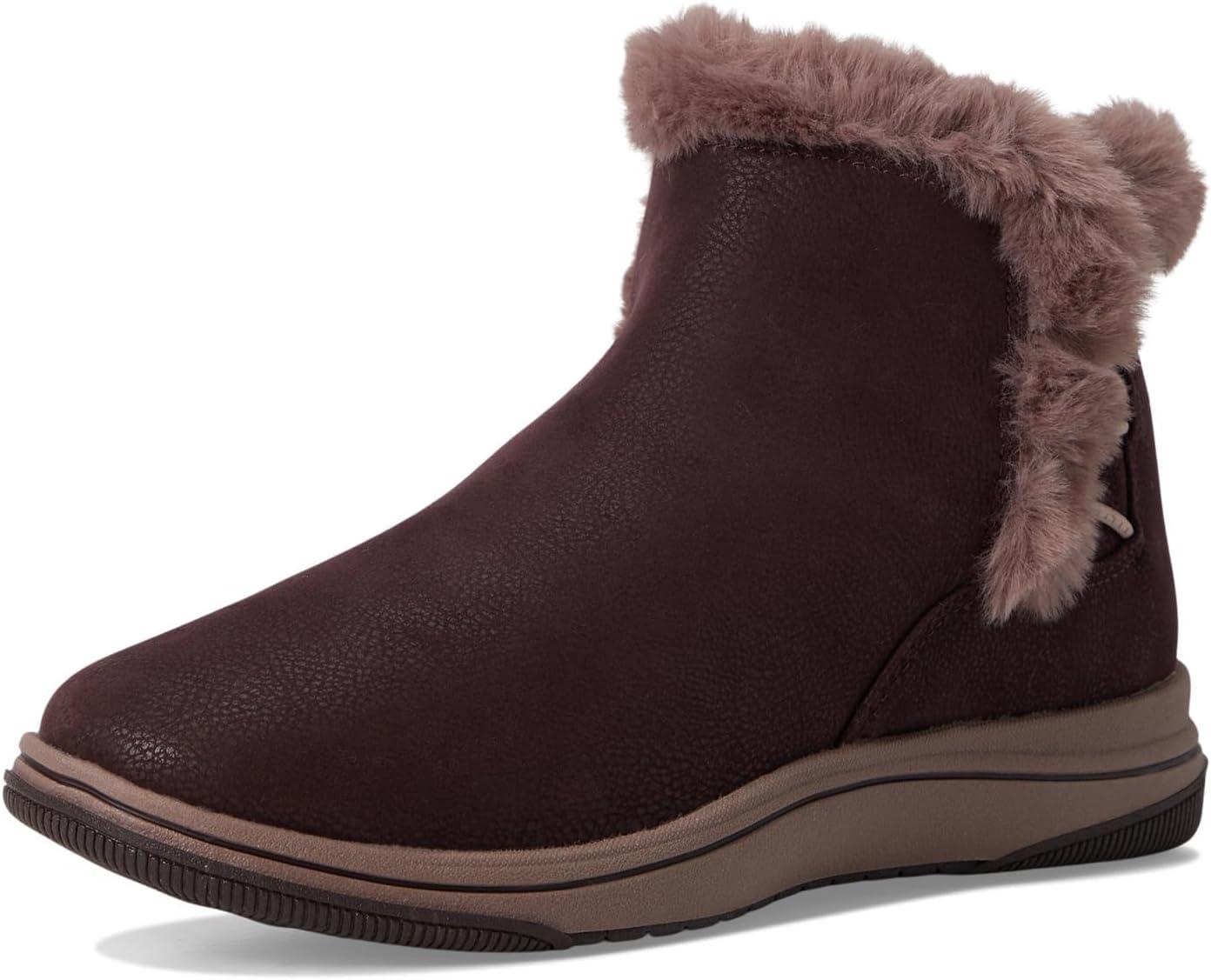 imageClarks Womens Breeze Fur Ankle BootsMerlot