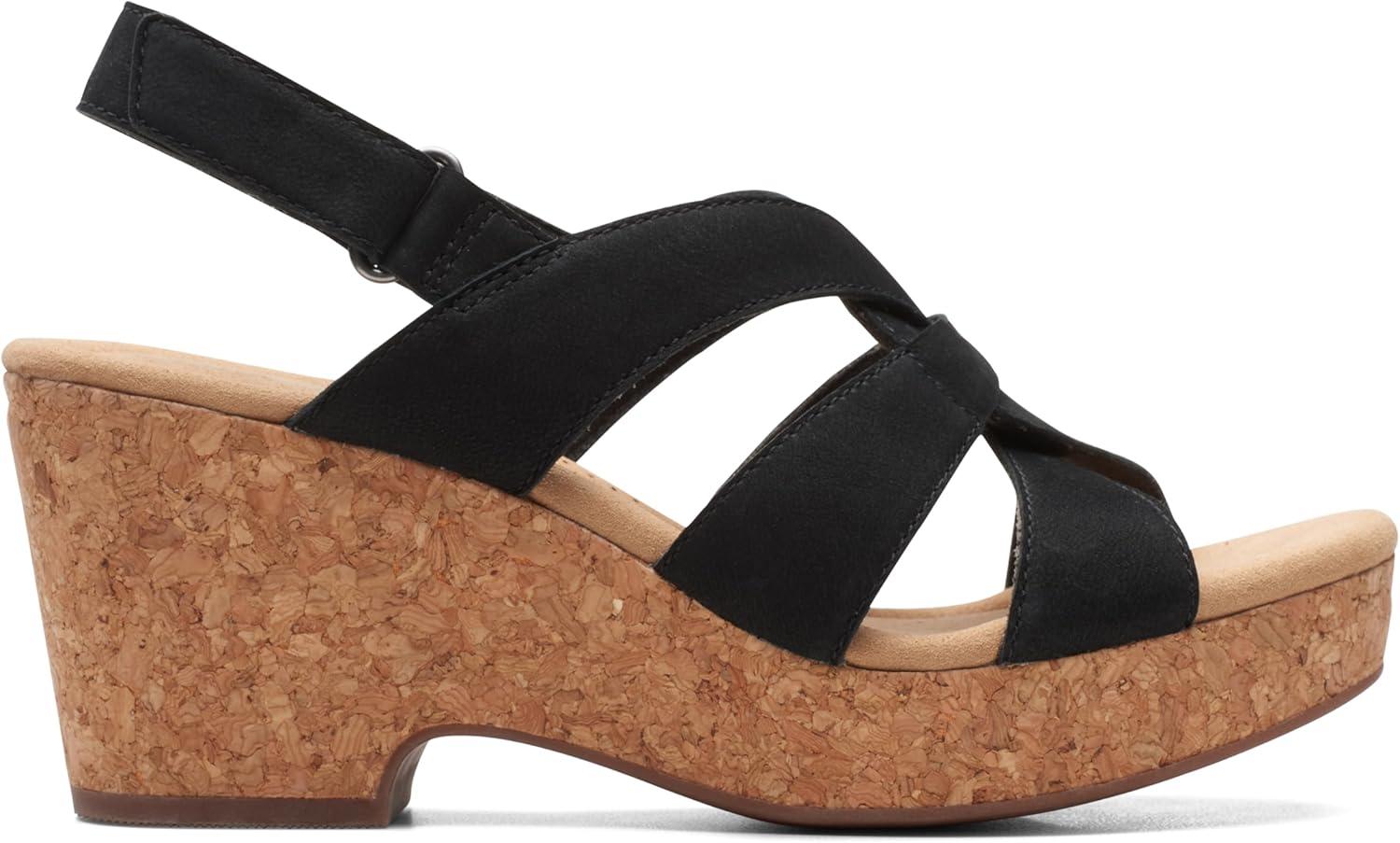 imageClarks Womens Giselle BeachBlack Nubuck