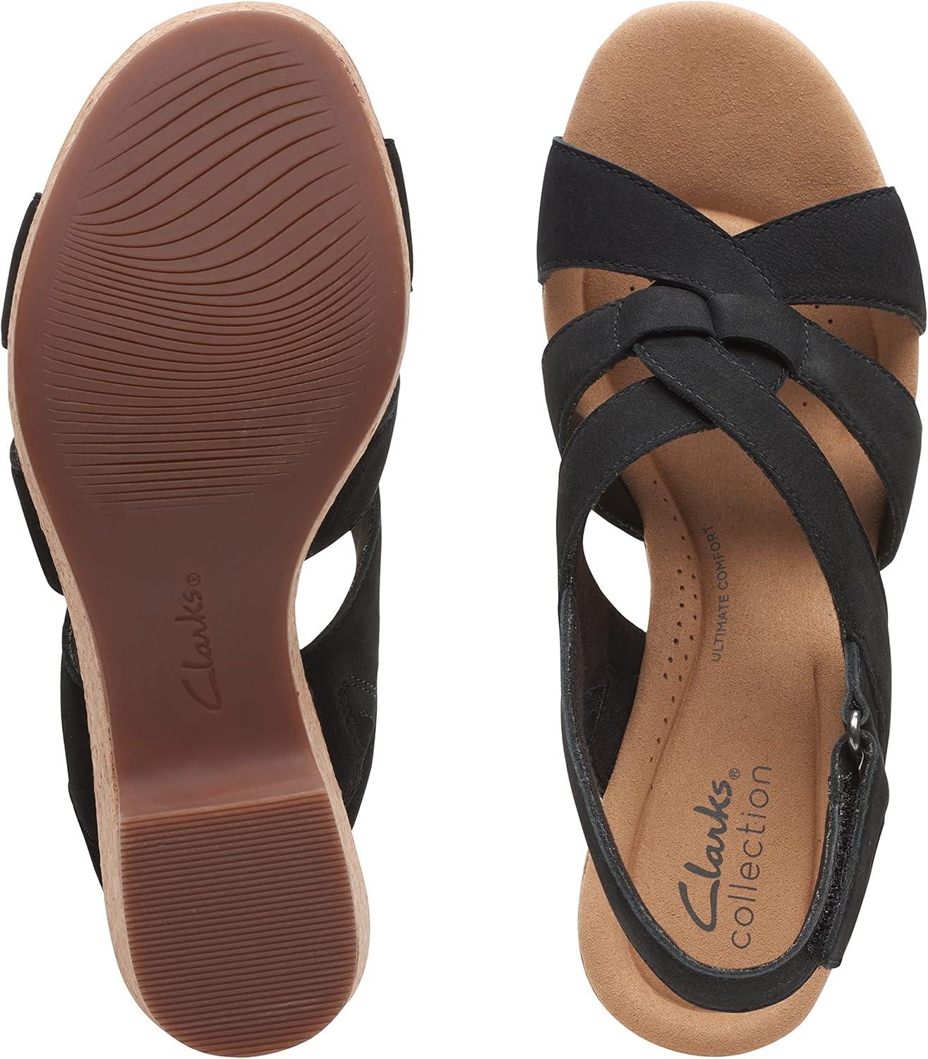 imageClarks Womens Giselle BeachBlack Nubuck