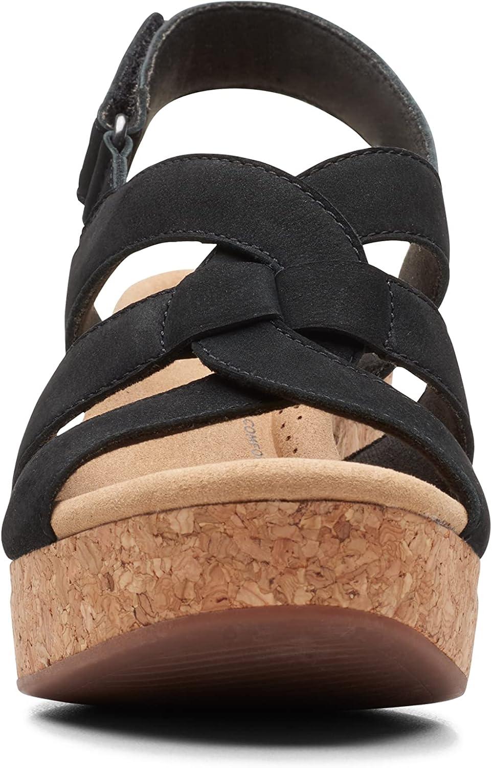 imageClarks Womens Giselle BeachBlack Nubuck