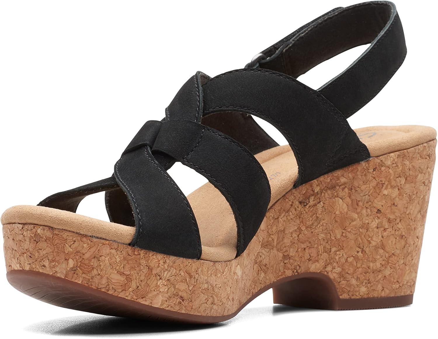 imageClarks Womens Giselle BeachBlack Nubuck