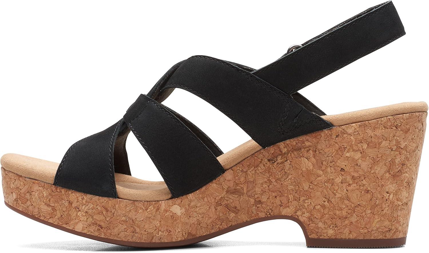 imageClarks Womens Giselle BeachBlack Nubuck