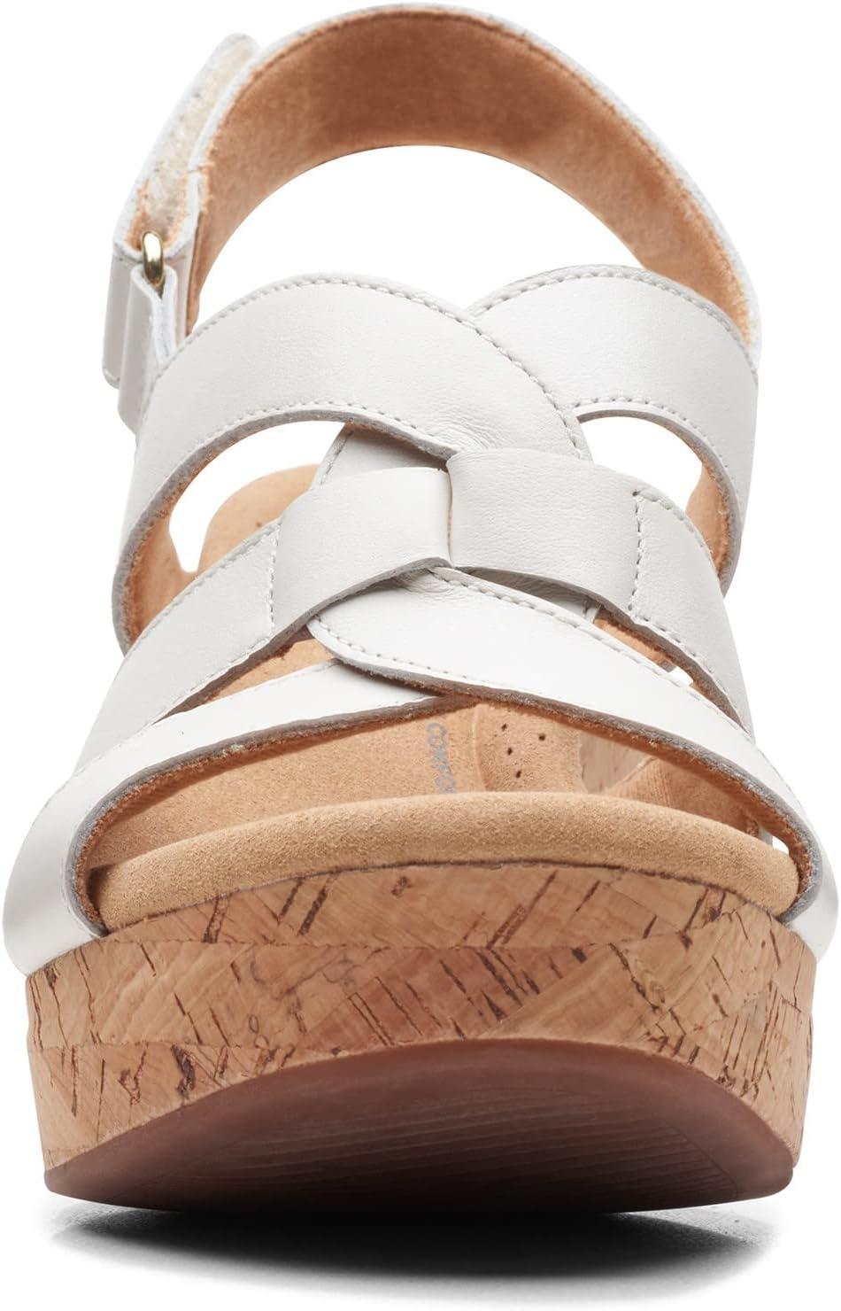 imageClarks Womens Giselle BeachWhite Leather