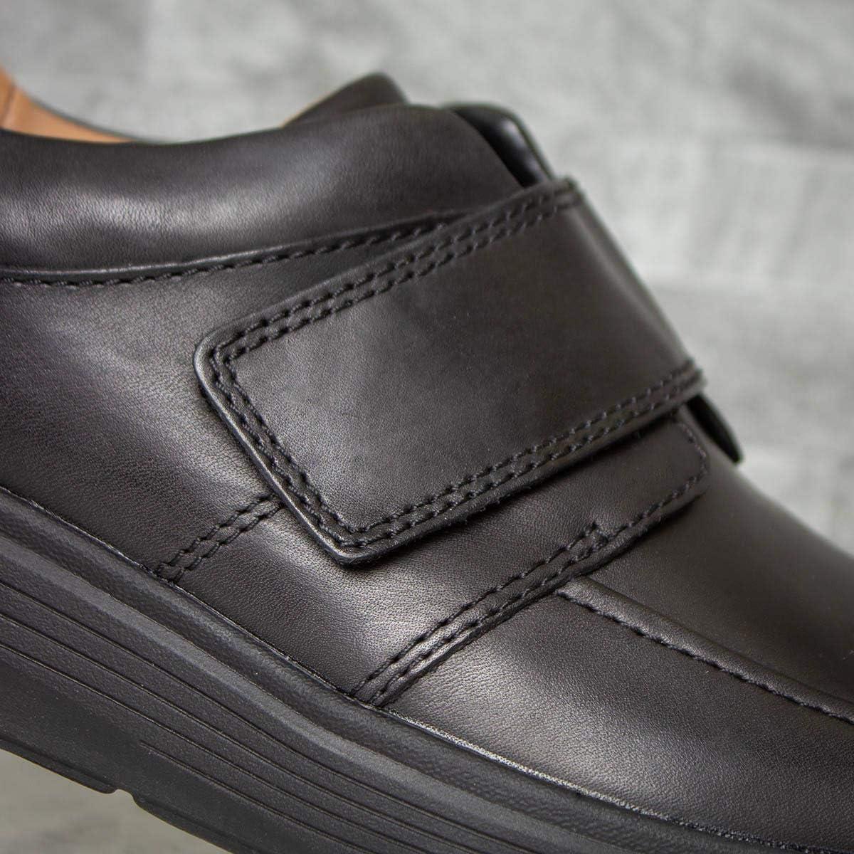 imageClarks mens Un Abode StrapBlack Black Leather