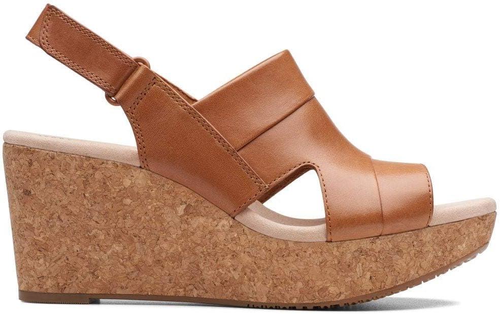 imageClarks womens Annadel IvoryWedge SandalBrown Tan