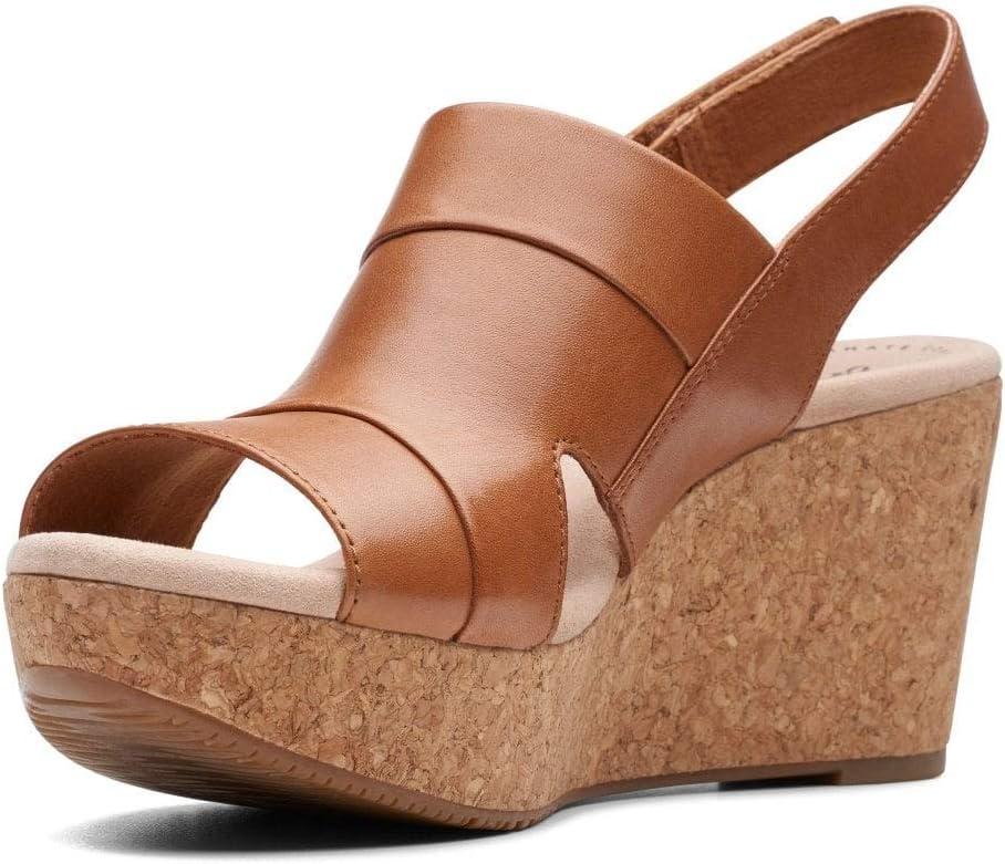 imageClarks womens Annadel IvoryWedge SandalBrown Tan
