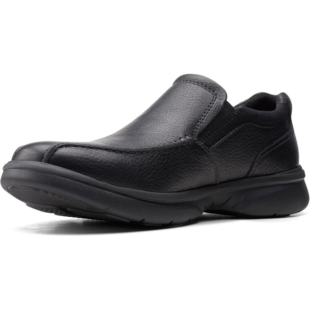 imageClarks Mens Bradley StepBlk Tumbled Lea