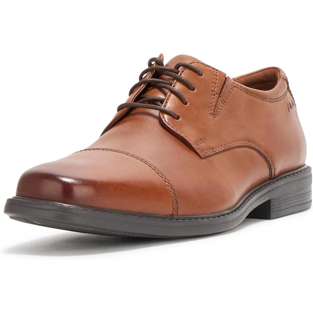 imageClarks Mens Cosgrove CapDark Tan Leather