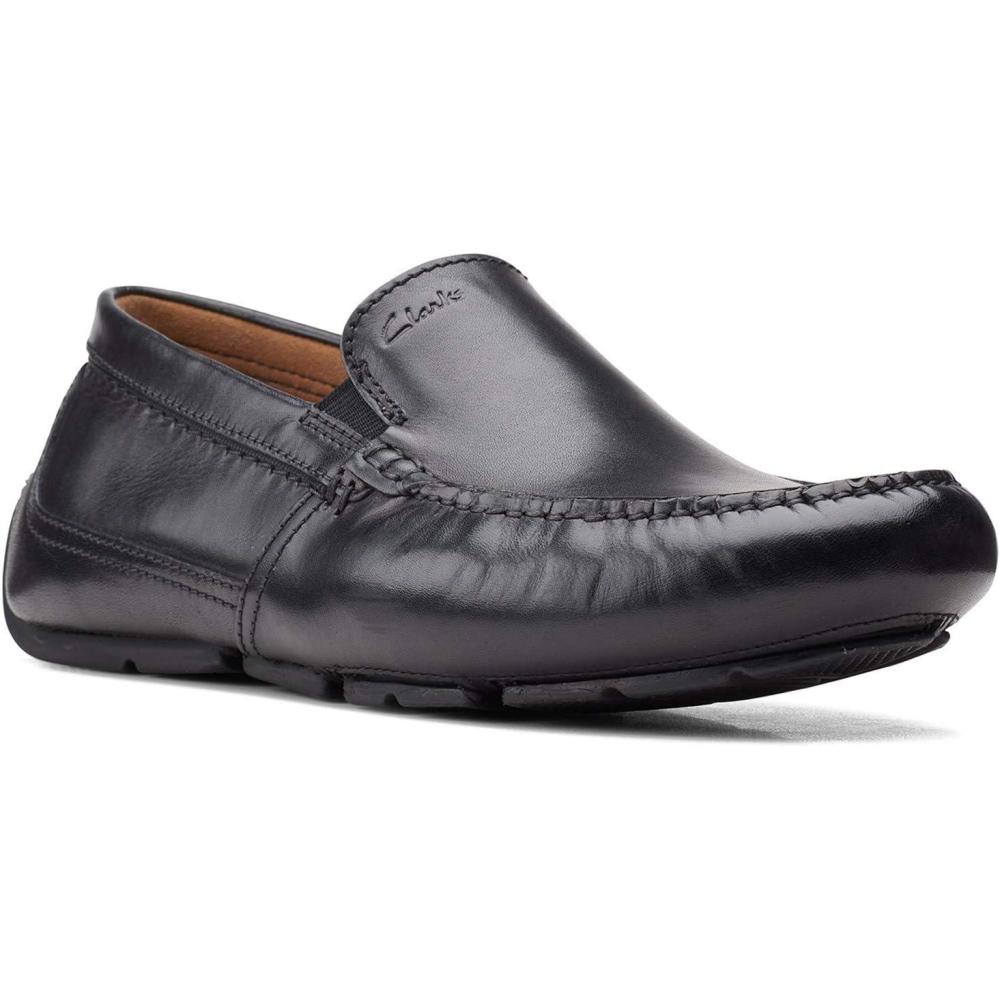 imageClarks Mens Markman PlainDriving Style LoaferBlack Leather