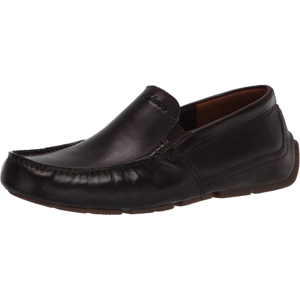 imageClarks Mens Markman PlainDriving Style LoaferDark Brown Leather