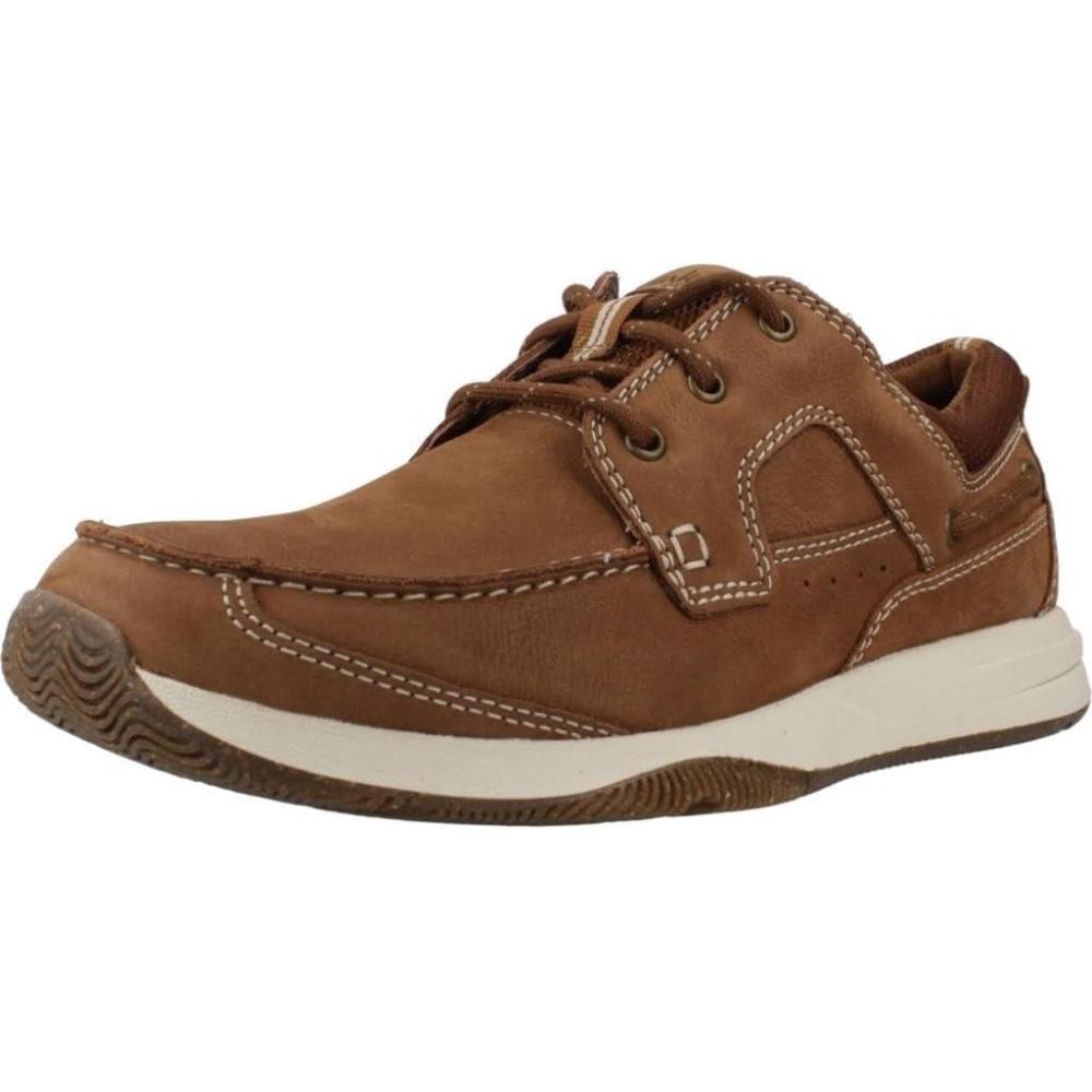 imageClarks Mens Sailview Lace LoafersLight Brown Nubuck