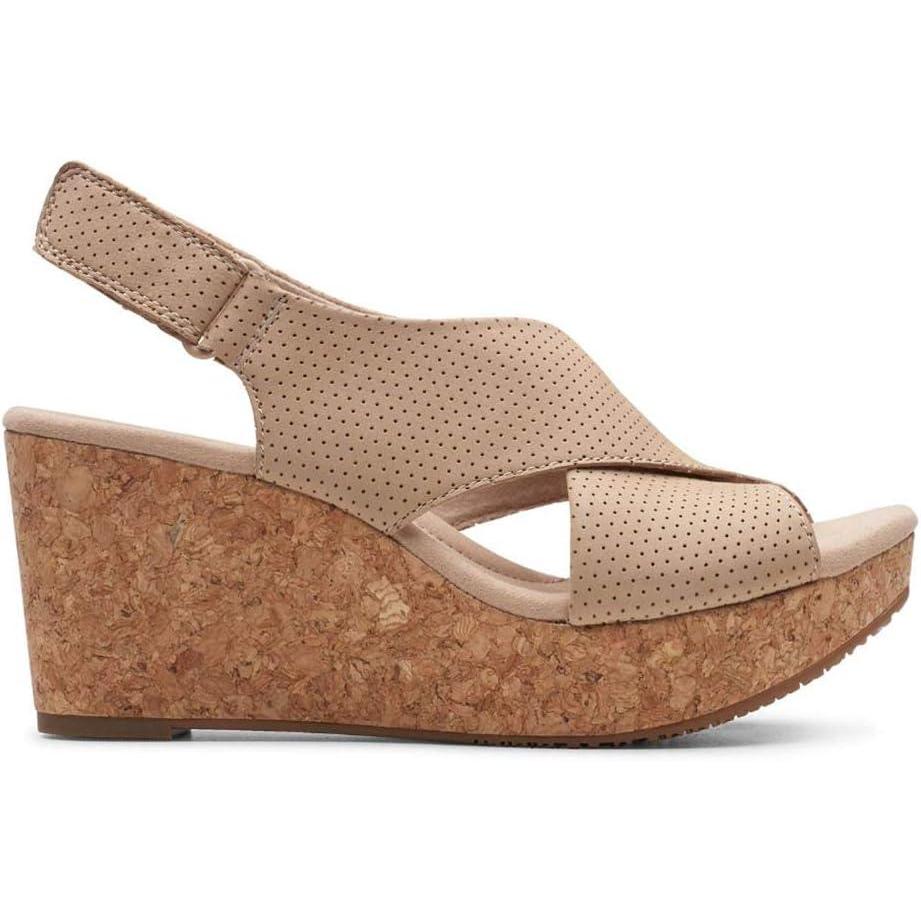 imageClarks Womens Annadel Eirwyn Wedge SandalSand Suede