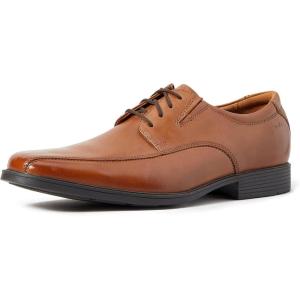 Clarks Mens Derby Lace-up(Dark Tan Leather a)