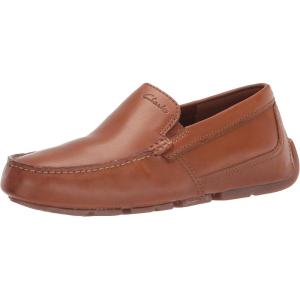 Clarks Mens Markman PlainDriving Style Loafer(Tan Leather)