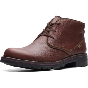 Clarks Men’s Morris Peak Waterproof(Brown Tumbled Leather)