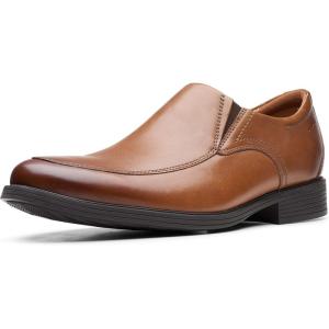Clarks Men’s, Whiddon Step Loafer(Dark Tan Leather)