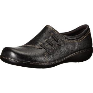 Clarks Women’s Ashland Effie Slip-On Loafer(Black)