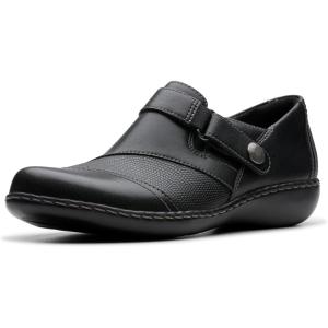 Clarks Women’s Ashland Gem(Black Leather)