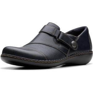 Clarks Women’s Ashland Gem(Navy Leather)