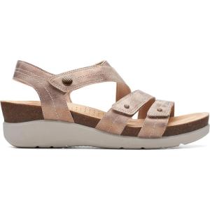Clarks Women’s Calenne Clara(Bronze Metallic Textile)